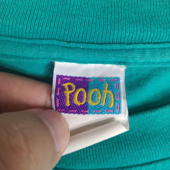 Winnie The Pooh T-Shirt Blue One‎ Size Oversized Sharing Laughs Short Sleeve - Picture 6 of 16
